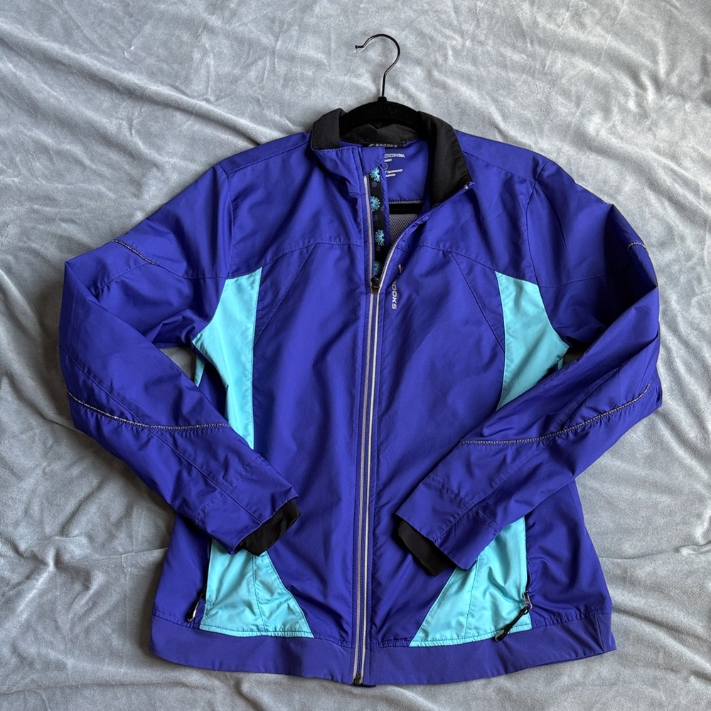 Brooks Purple and Aqua Softshell Ski Jacket